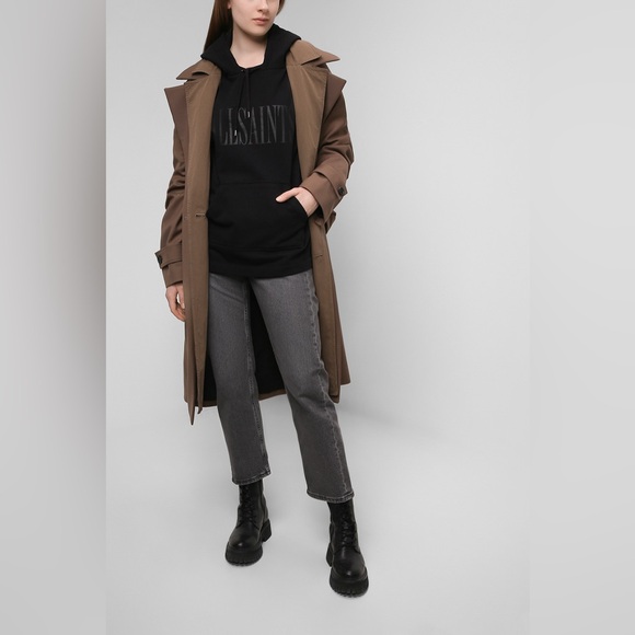 All Saints Black Oversized Sweatshirt - Picture 7 of 7